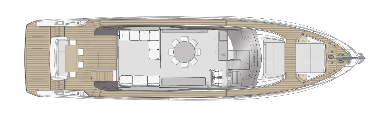 Main deck: option with a bar