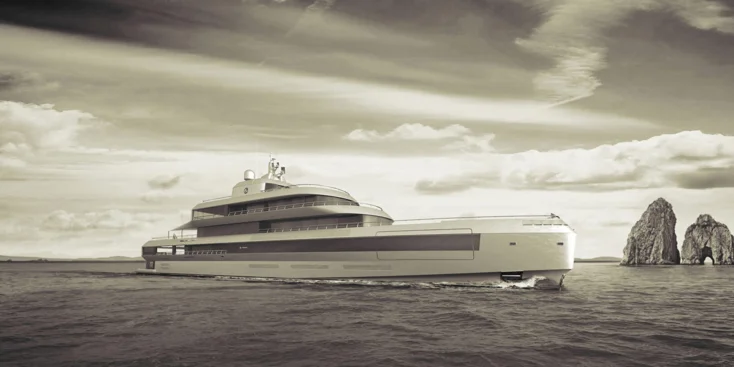 Georgio Armani worked on the Admiral Armani 72m's exterior and interior design