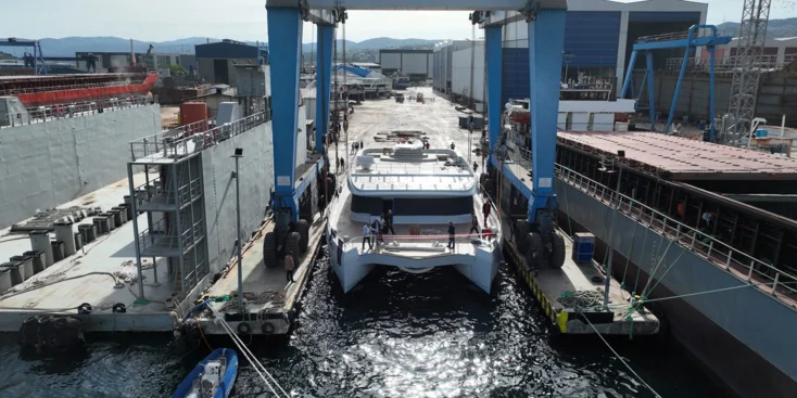 The 30.7-metre VisionF 101 is the Turkish yard's new flagship
