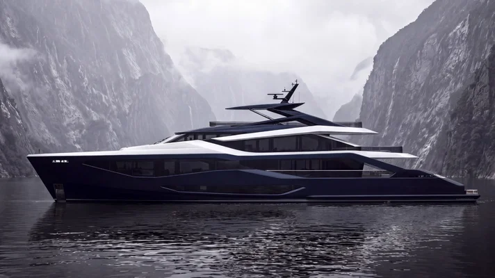 British Sunseeker has unveiled the 45-metre Sunseeker 45M Superyacht