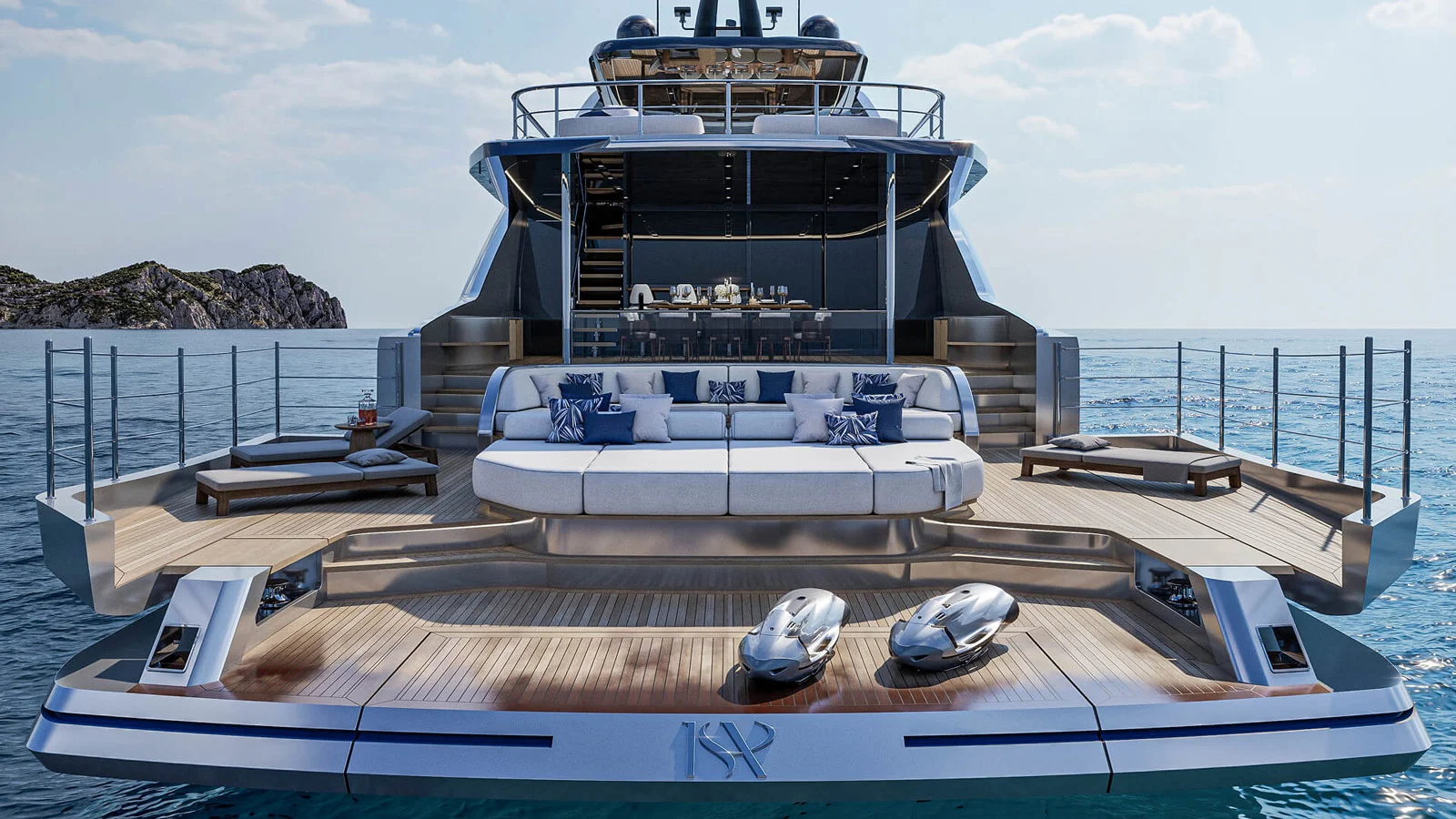 The ISA Viper 130's aft section is three-level