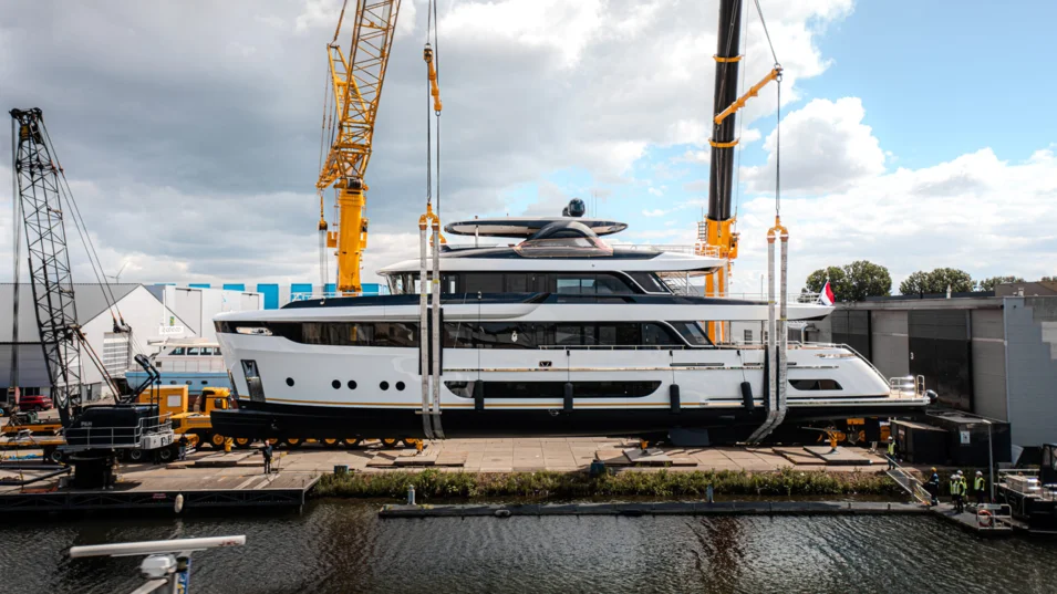 The Lalabe's naval architecture was created by Diana Yacht Design and Ginton Naval Architects