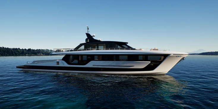 The 38-metre Longtail concept is the result of Delta Marine's collaboration with Roberto Curtó Design