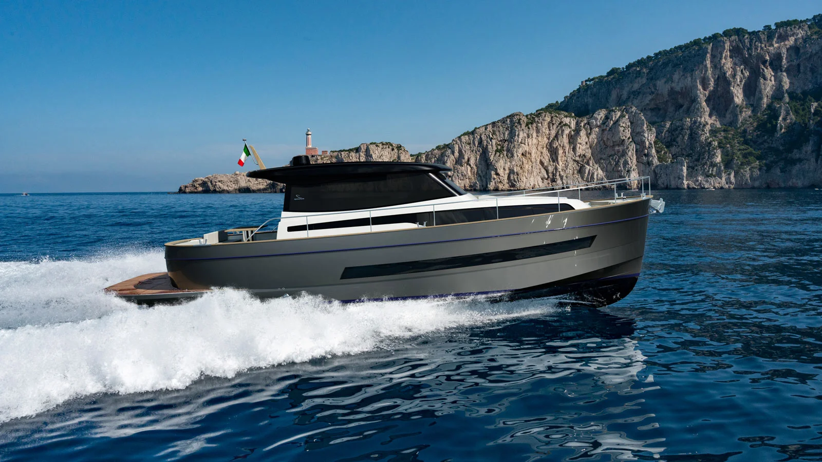 The Gozzo 48 Cabin is the new flagship in the Gozzo line by Apreamare