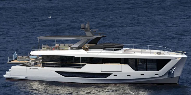 30XP is the first Numarine yacht to feature a diesel-electric propulsion system