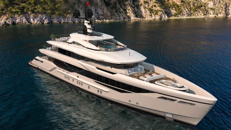 Экстерьер Bilgin 170 от Unique Yacht Design отличается современными и элегантными линиями профиля