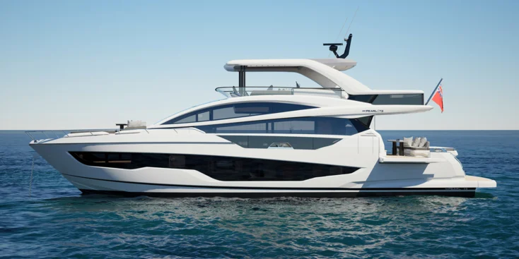 Общая длина Pearl 73 составляет 21.99 м, а ширина – 5.75 м