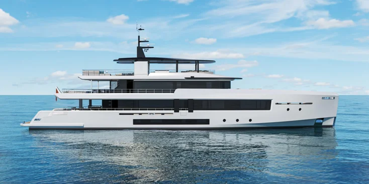 The new 45-metre explorer is the second project based on CdM and Giorgio M. Cassetta's concept