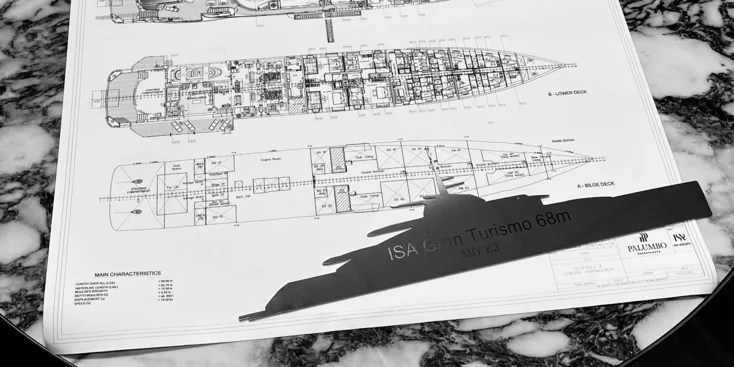 The ISA Gran Turismo 68m was conceived as said to represent a balance between sportiness and elegance