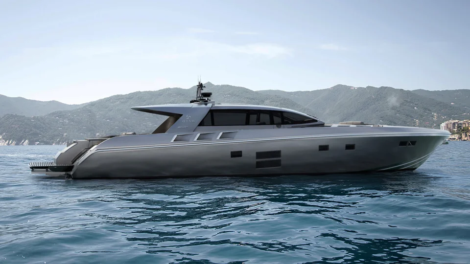 Nuvolari Lenard studio was appointed to curate the interior styling and exterior detailing of the 25.50-metre Otam 80HT