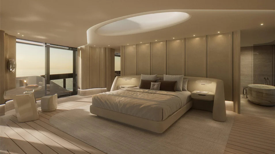 Мастер-сьют на Sanlorenzo 74Steel Virtuosity