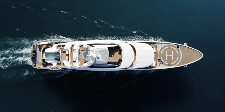 The 78-metre Platinum will be the largest superyacht ever built by Italian Admiral Yachts