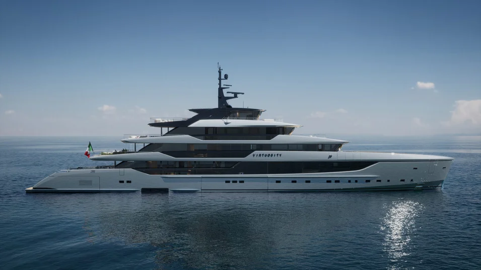 Гармоничный и элегантный экстерьер Sanlorenzo 74Steel Virtuosity &ndash; заслуга студии Zuccon International Project