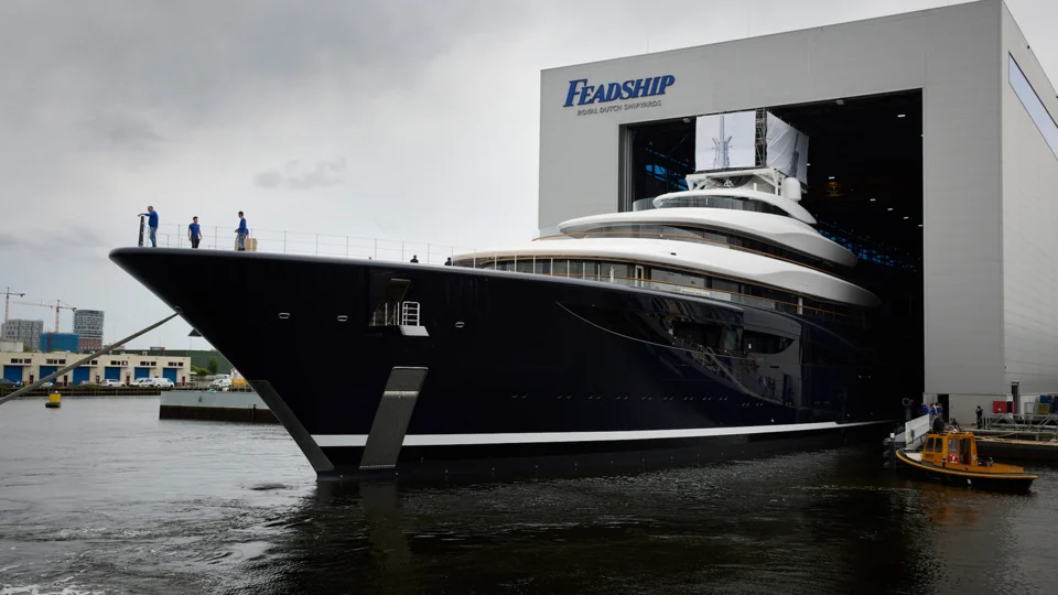 Feadship Project 821 is the world's first hydrogen fuel-cell superyacht