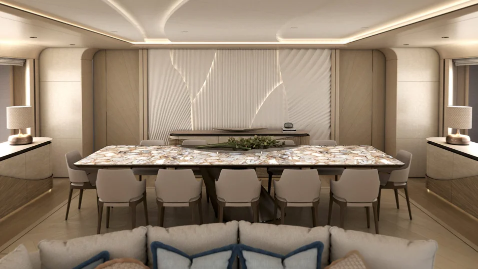 Golden Yachts O'Madeleine's dining area