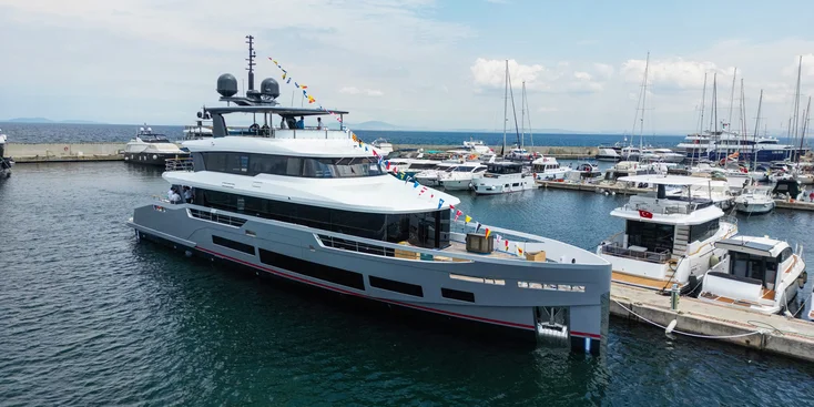 The length of 36 m makes the Sirena 118 the yard's flagship