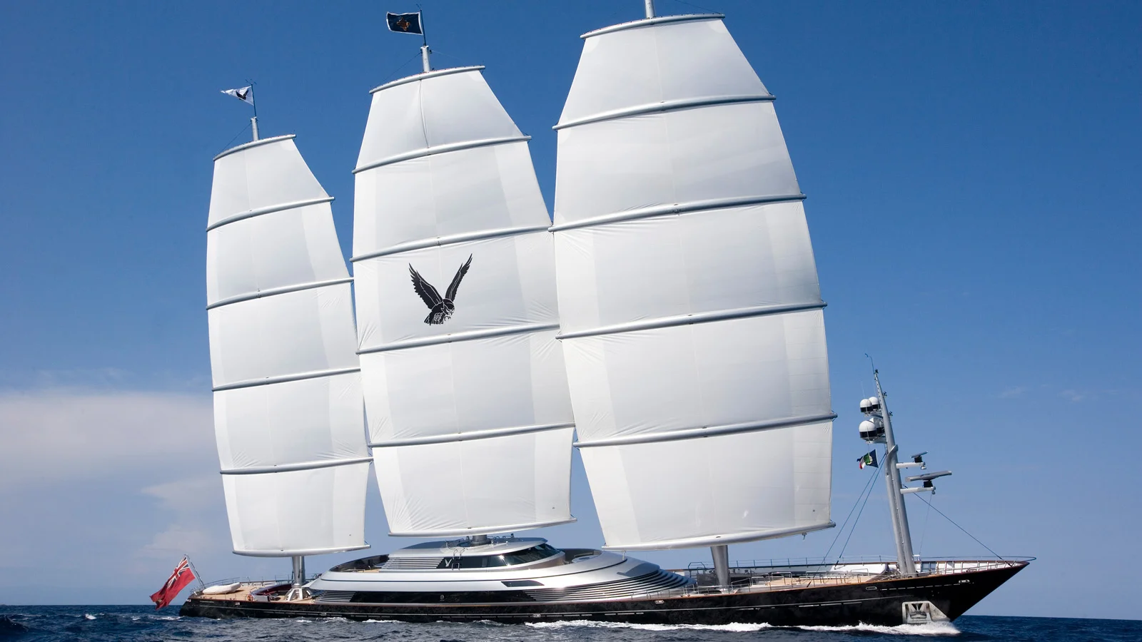 88-meter sailing superyacht Maltese Falcon