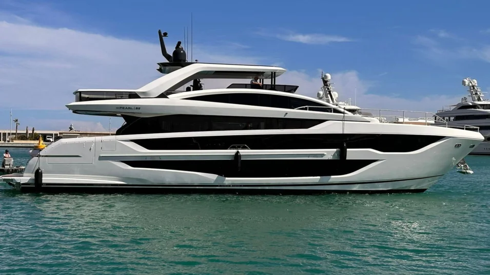 The exterior and naval architecture come from Dixon Yacht Design