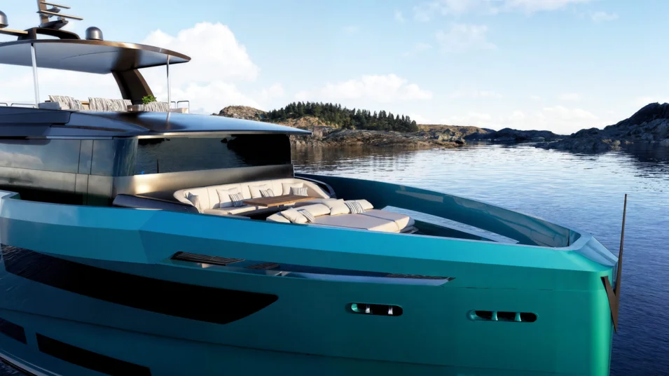Зона отдыха на фордеке Antonini Navi SUY110