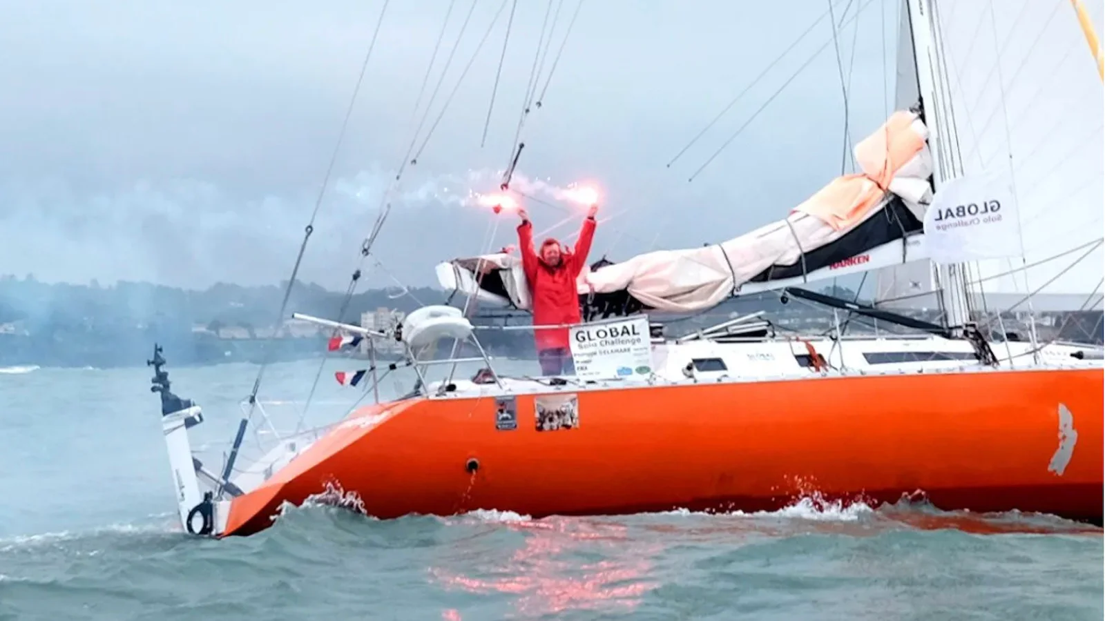 Philippe Delamare has won the Global Solo Challenge solo round-the-world pursuit race