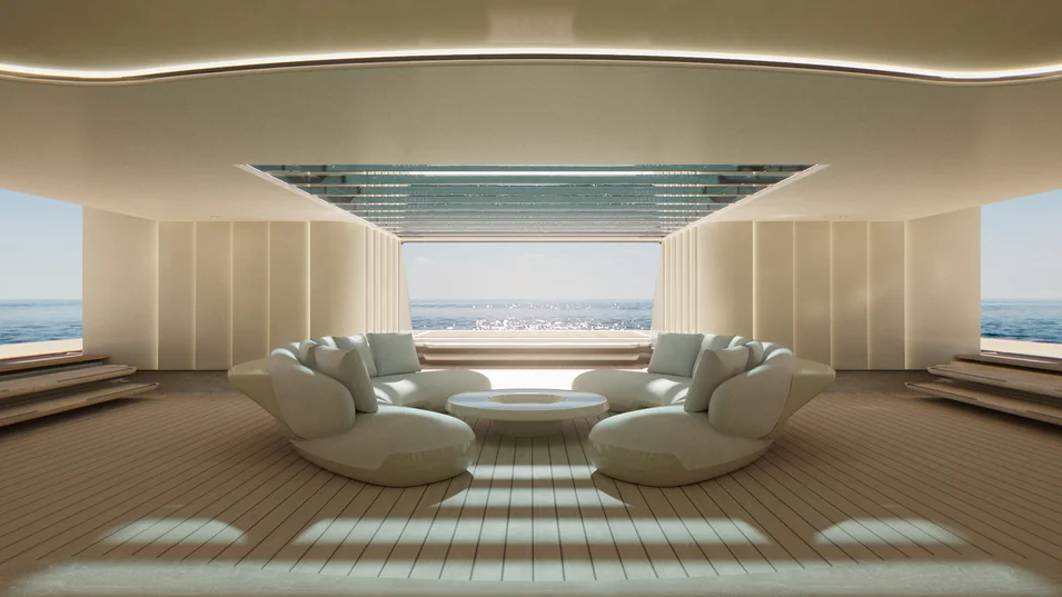 Пляжный клуб на Sanlorenzo 74Steel Virtuosity