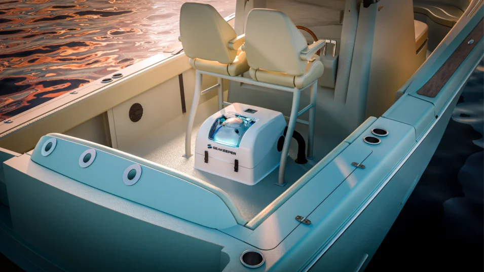 Gyro stabilisers are also suitable for small boats and can be installed even in a non-enclosed space