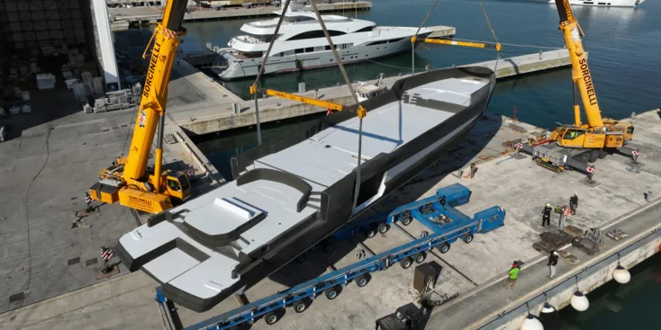 The ISA Viper 130 has arrived at the yard's facility in Ancona