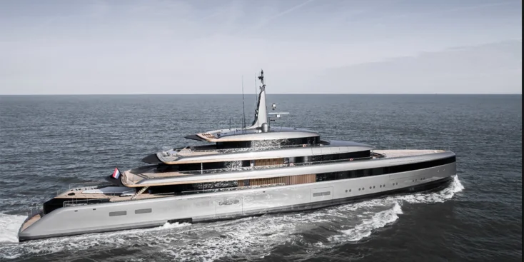 The recently built 84.20-metre Obsidian is the first of Feadship’s new generation of large yachts with ability to run engines on non-fossil diesel fuel HVO