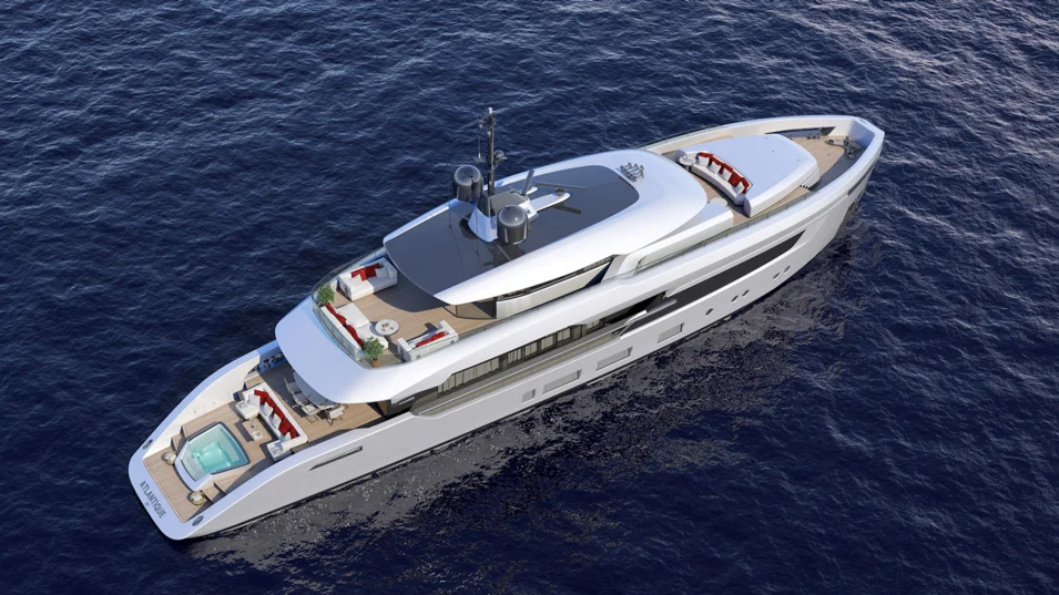 The 330 GT yacht offers accommodation for up to 10 guests