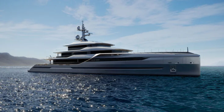 Silver Ocean's exterior is inspired by aviation and automotive design