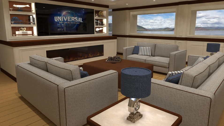 Versatile skylounge on board the Magnolia 41m