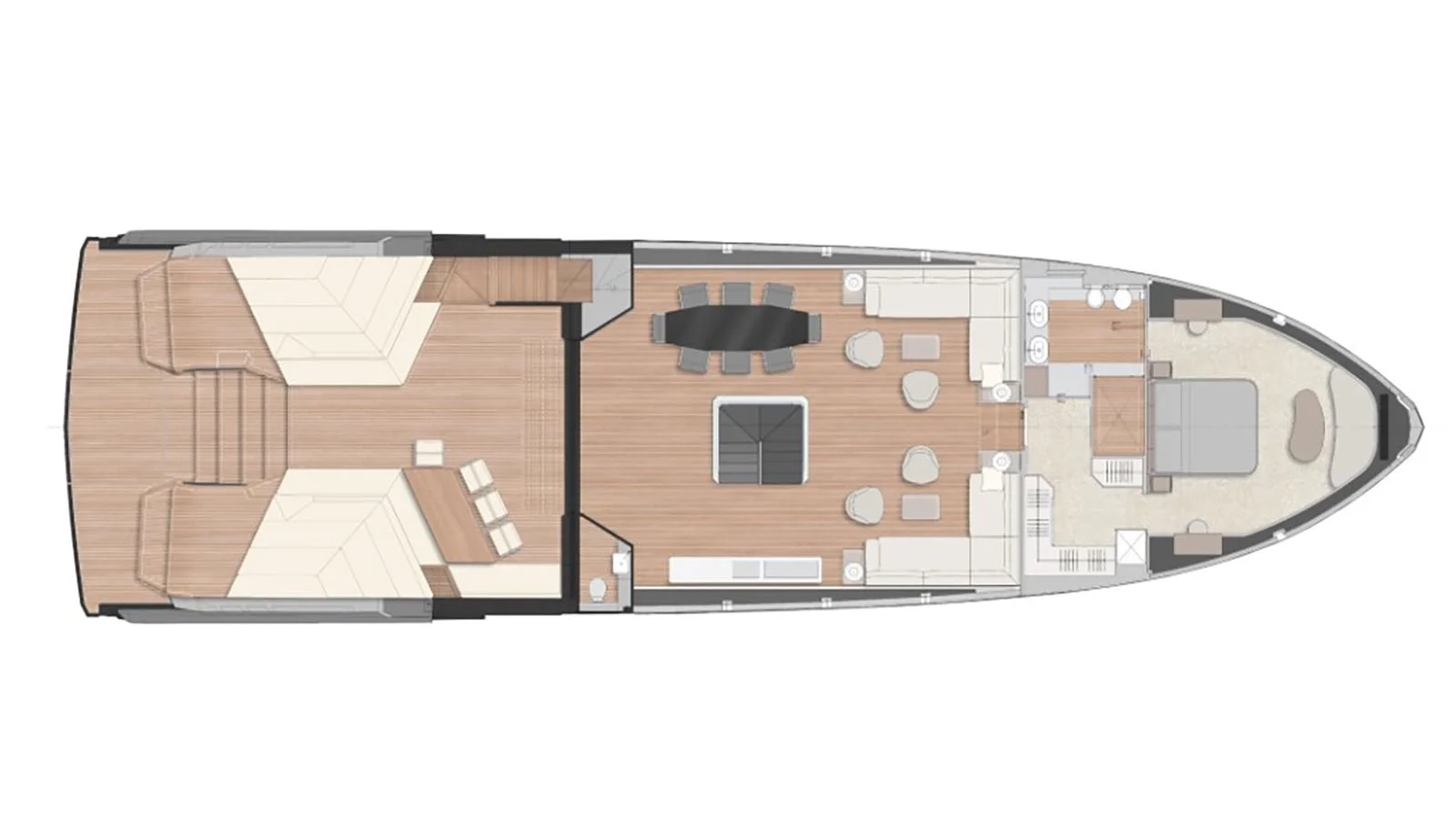 Main deck: optional layout 1