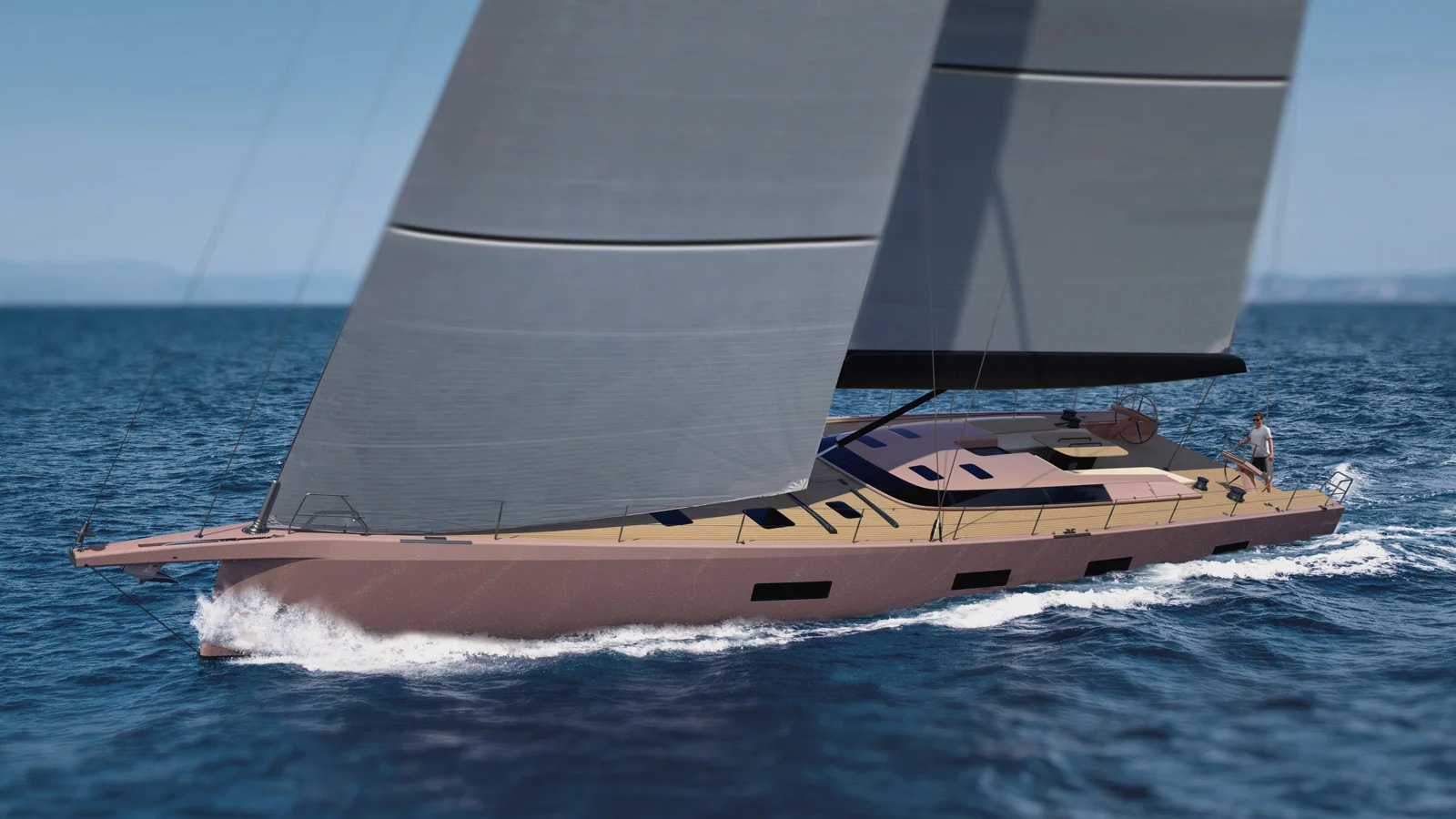 The Baltic 80 Custom is described as a “multi-role” yacht suitable both for racing and family cruising