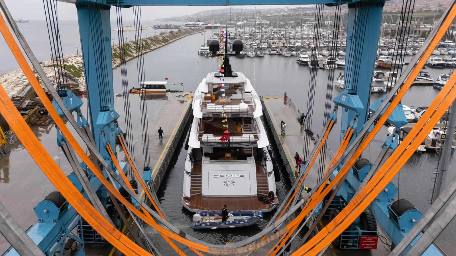 Launch of Camila superyacht