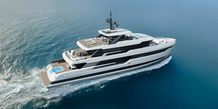 Кастомная 40-метровая суперъяхта от итальянской верфи Cantieri di Pisa будет готова в 2027 году