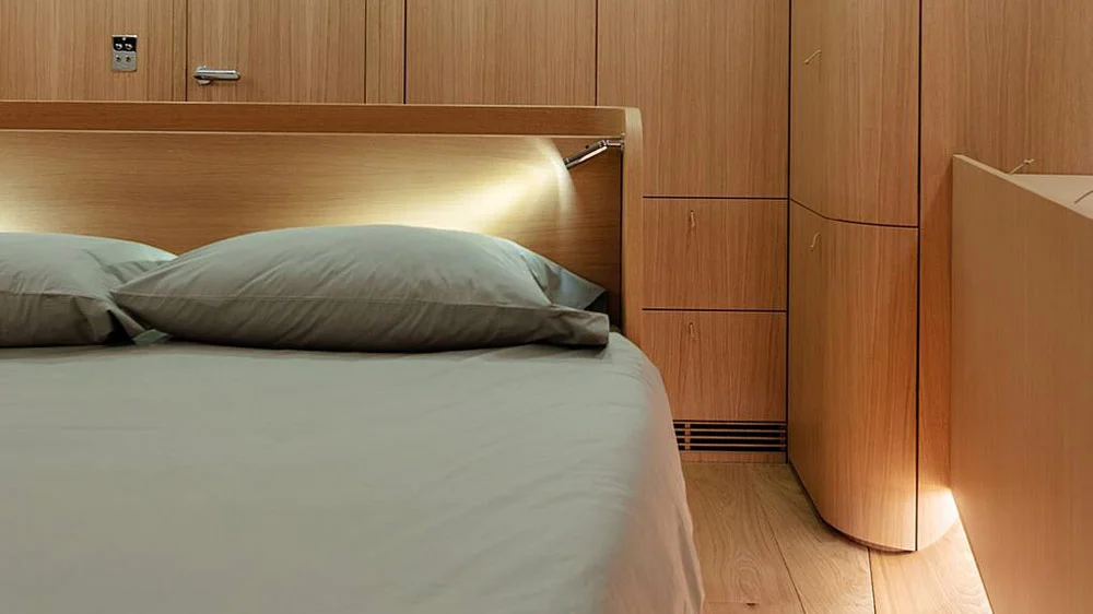 Part of YYachts Y7's master cabin