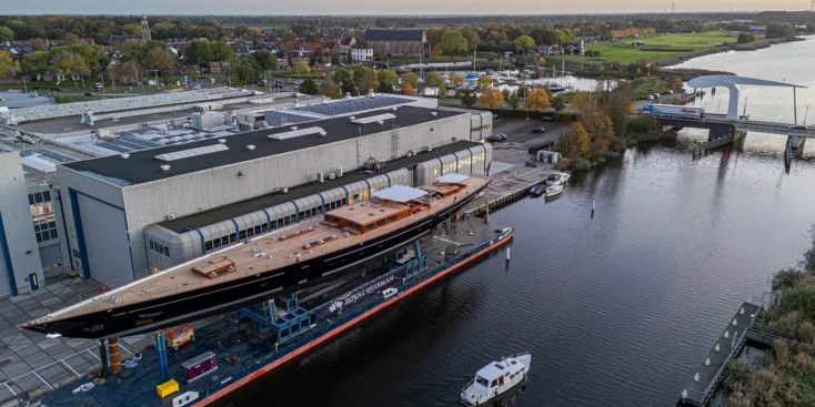 Launch of the Aquarius II at Royal Huisman