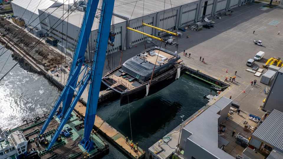 Launch of the first Sunreef 100 Eco sailing catamaran