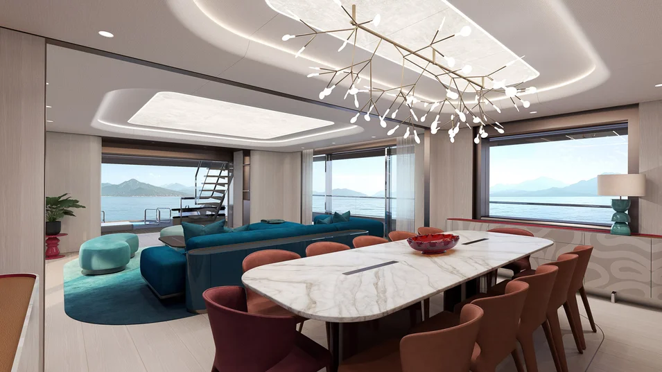 OXO's main saloon with a dining area and a lounge