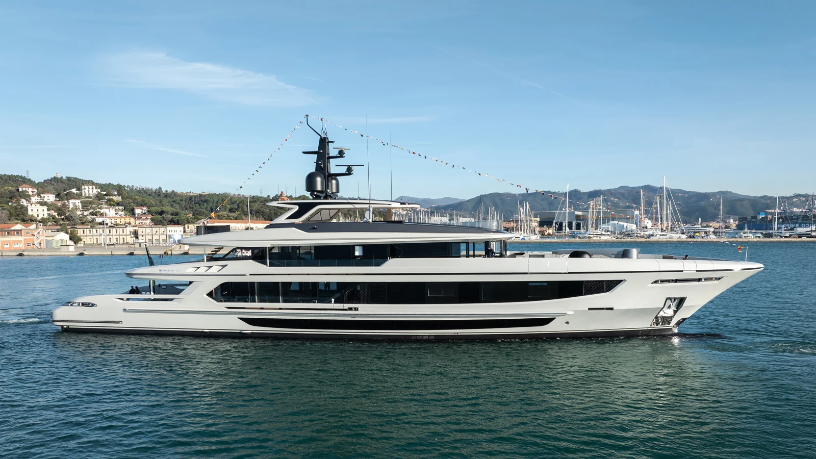 The Infinity is the second T52 yacht built by the La Spezia boat builder