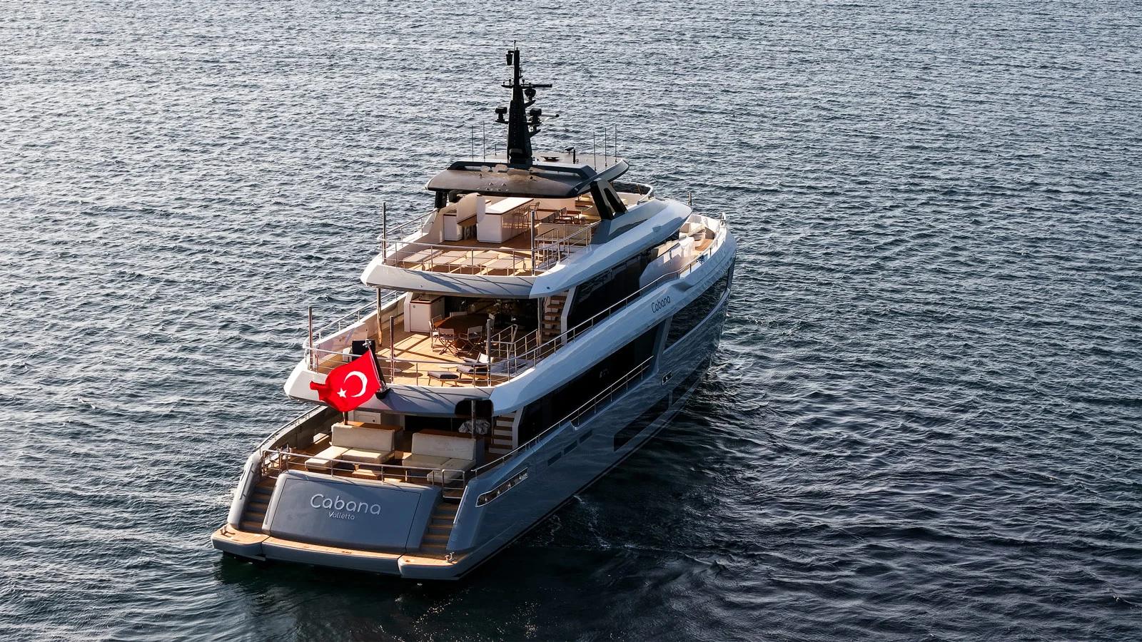 The Cabana superyacht was built under the Atlante Yachts brand at Turkish Mengi Yay