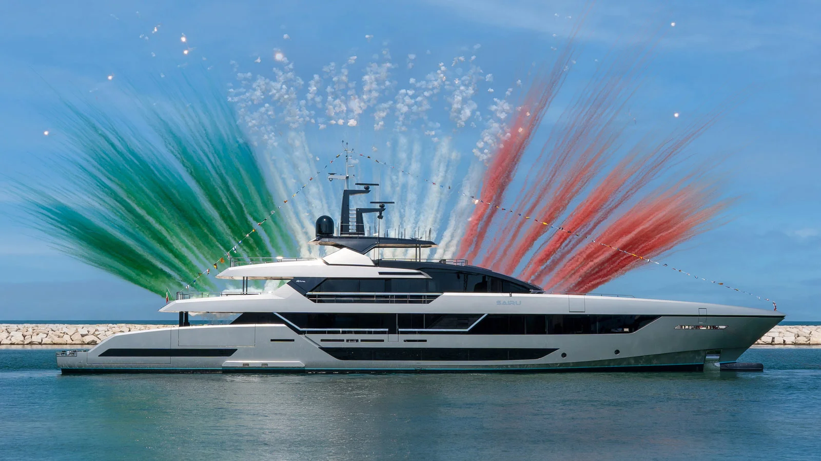 The first Riva 54 Metri was christened Sairu
