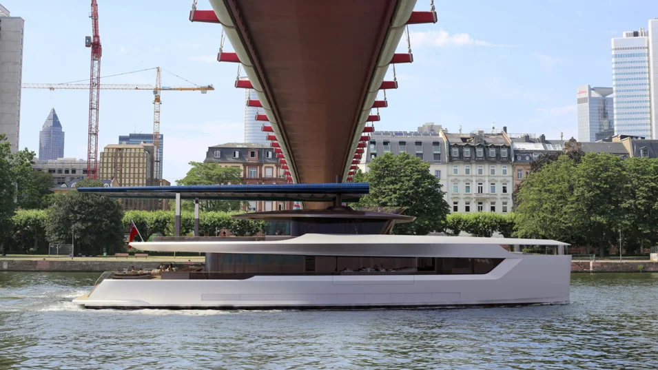 Ability to fold the wing sails will allow the Dragonfly to pass safely under bridges