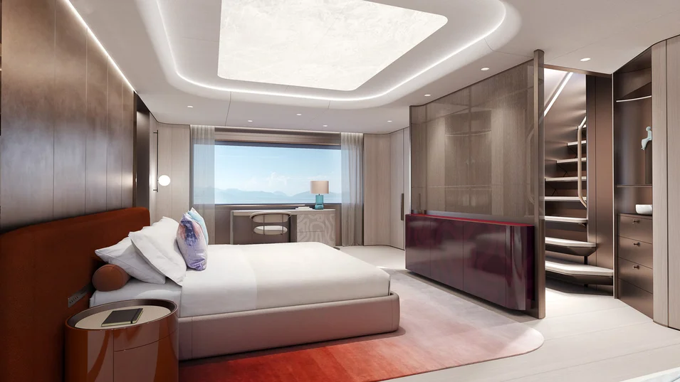 Master suite on board the OXO