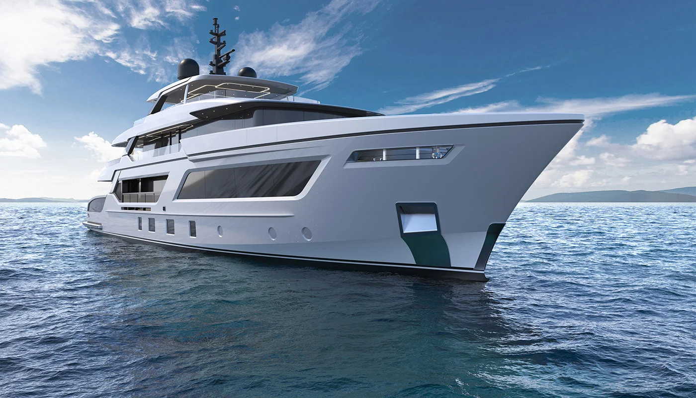 The RJ II looks more like a classic Mediterranean superyacht