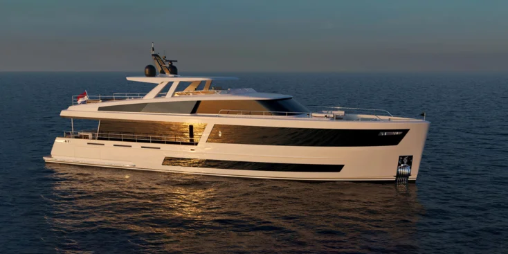 The 2025 Jangada is the third vessel of the same name constructed by Van der Valk for the same owner