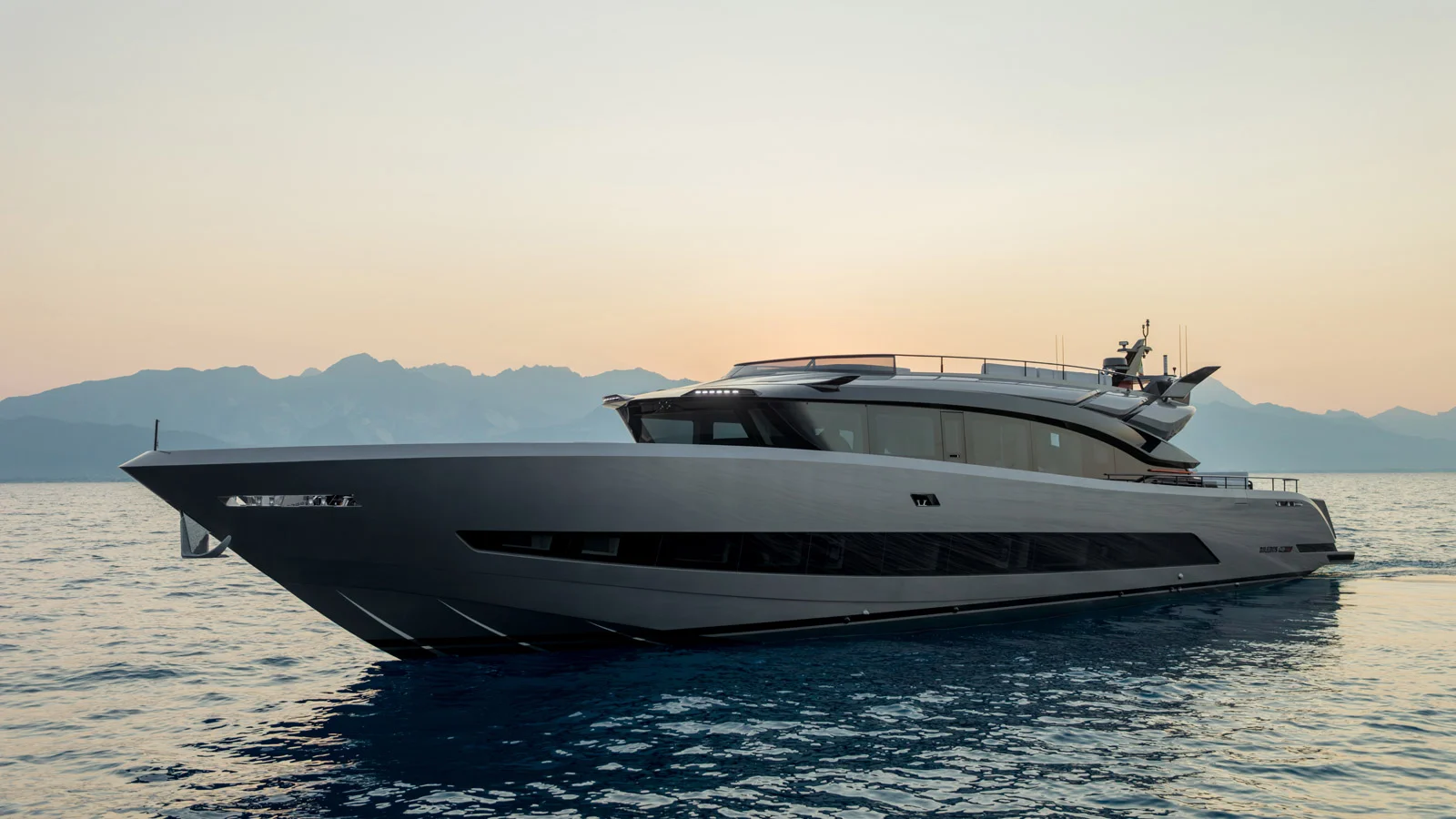 The Brabus AB110 starts a three-model superyacht range created by AB Yachts and Brabus