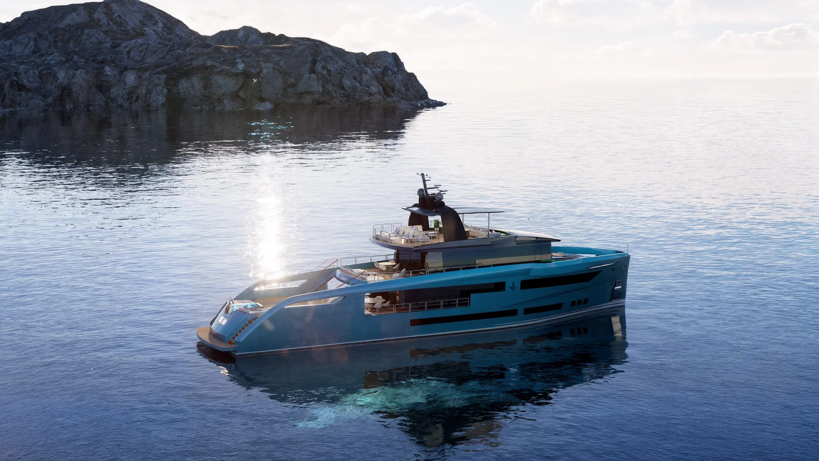 Antonini Navi SUY110 может быть оснащена как традиционной, так и гибридной силовой установкой