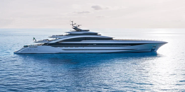 The ISA Poseidon 86 is the fourth project in the Italian shipyard's Large Yacht Collection