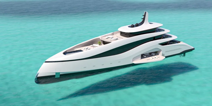 75-metre superyacht concept named Comet